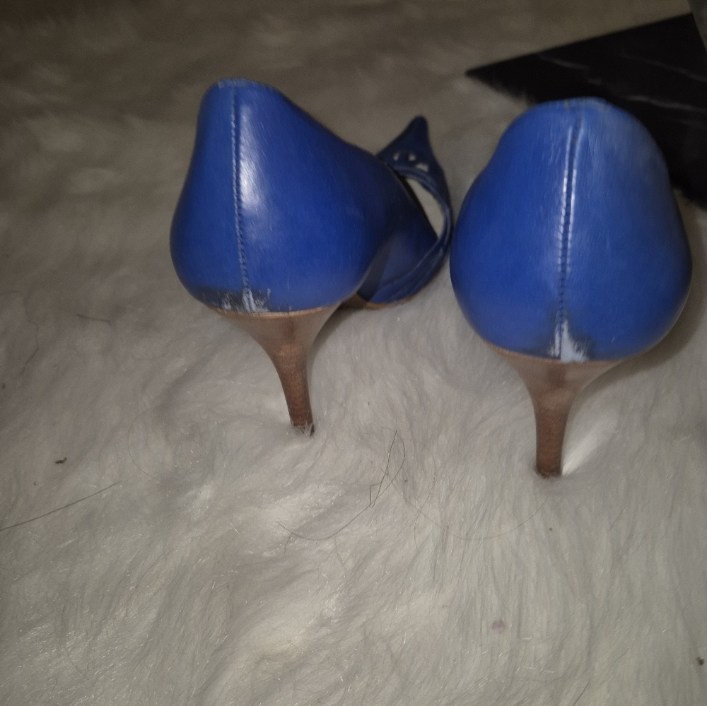 Sexy royal blue heels - Picture 6 of 7